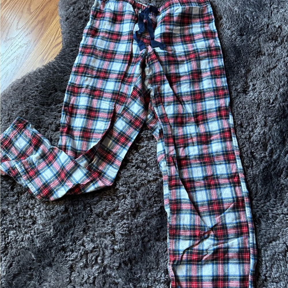 J. Crew Red and Blue Plaid Pajama Pants